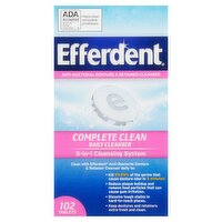 Efferdent Complete Clean Anti-Bacterial Denture & Retainer Cleanser Tablets, 102 count