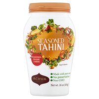 Achva Seasoned Sesame Tahini 16 oz