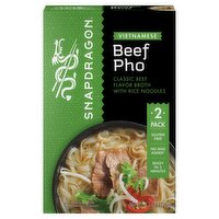 Snapdragon Beef Pho Flavored Noodle Soup, 2 count, 4.2 oz