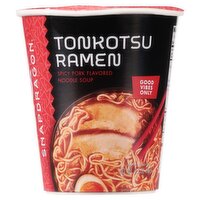 Snapdragon Tonkotsu Ramen Spicy Pork Flavored Noodle Soup, 2.2 oz