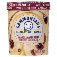 Sammontana Wild Cherry Vanilla Gelato, 17.58 fl oz