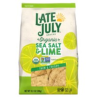 Late July Snacks Organic Sea Salt & Lime Tortilla Chips, 10.1 oz, 10.1 Ounce