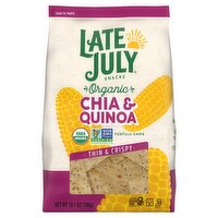 Late July Snacks Organic Chia & Quinoa Tortilla Chips, 10.1 oz, 10.1 Ounce