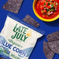 Late July Snacks Organic Blue Corn Tortilla Chips, 10.1 oz