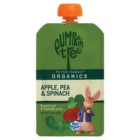 Pumpkin Tree Peter Rabbit Organics Apple, Pea & Spinach Organic Fruit & Vegetable Puree, 4.4 oz