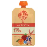 Pumpkin Tree Peter Rabbit Organics Apple & Peach Organic Fruit Puree, 4 oz