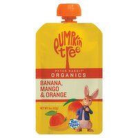 Pumpkin Tree Peter Rabbit Organics Banana, Mango & Orange Organic Fruit Puree, 4 oz