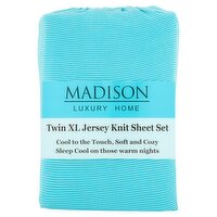 Madison Luxury Home Jersey Knit Sheet Set, XL, 2 count