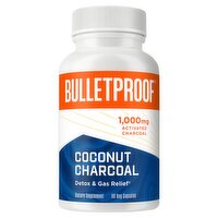 Bulletproof Coconut Charcoal Dietary Supplement, 1,000 mg, 90 count