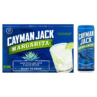 Cayman Jack Margarita Premium Malt Beverage, 12 count, 12 fl oz, 144 Fluid ounce