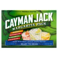 Cayman Jack Margarita Pack Premium Malt Beverage, 12 fl oz, 12 count