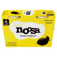 Noosa Lemon Finest Yoghurt, 4 oz, 4 count