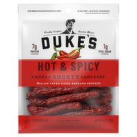 Duke's Hot & Spicy Smoked Shorty Sausages, 5 oz