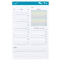 iQ 5 x 8 in To Do List Pad, 50 count