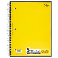 iScholar New York 5 Subject College Ruled Book, 180 sheets