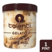 Talenti Chocolate Chip Cookie Dough Gelato, one pint