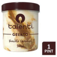 Talenti Gelato Vanilla Caramel Swirl 1 pint, 16 Fluid ounce