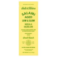 Salt & Twine Mezcal & Salted Lime Salami, 5 oz