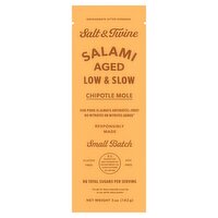 Salt & Twine Chipotle Mole Salami, 5 oz