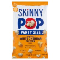 Skinny Pop White Cheddar Flavored Popcorn Party Size, 8 oz