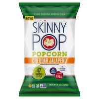 Skinny Pop Cheddar Jalapeño Popcorn, 4.4 oz, 4.4 Ounce