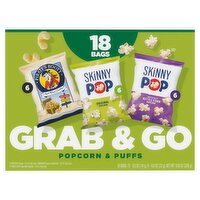 Grab & Go Popcorn & Puffs, 18 count, 10.8 oz