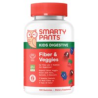 Smarty Pants Kids Digestive Fiber & Veggies Dietary Supplement, 60 count