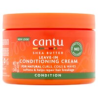 Cantu Shea Butter Leave-In Conditioning Cream, 12 oz