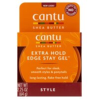 Cantu Shea Butter Style Extra Hold Edge Stay Gel, 2.25 oz