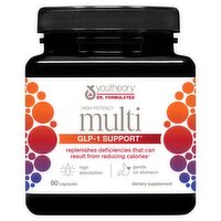 Youtheory High Potency Multi GLP-1 Support Dietary Supplement, 90 count