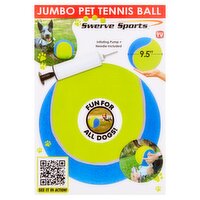 Swerve Sports Jumbo Pet Tennis Ball, 1 Each