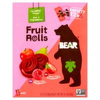 Bear Fruit Rolls Variety Packs, 0.7 oz, 12 count
