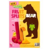 Bear Apple, Pear, Pineapple, Raspberry Fruit Splits, 0.7 oz, 5 count
