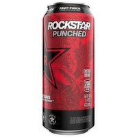 Rockstar Punched Energy Drink Fruit Punch 16 Fl Oz