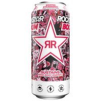 Rockstar Boom Energy Drink Whipped Strawberry Naturally & Artificially Flavored 16 Fl Oz