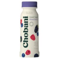 Chobani Mixed Berry Lowfat Greek Yogurt Drink, 7 fl oz, 7 Fluid ounce