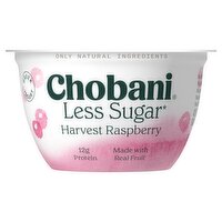 Chobani Harvest Raspberry Less Sugar Reduced Fat Greek Yogurt, 5.3 oz