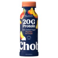 Chobani 20g Protein Peaches & Cream Greek Yogurt Protein Drink, 10 fl oz