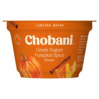 Chobani Pumpkin Spice Blended Reduced Fat Greek Yogurt Limited Batch, 5.3 oz