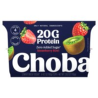 Chobani Strawberry Kiwi Lowfat Greek Yogurt Value Pack, 6.7 oz, 4 count, 26.8 Ounce