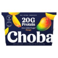 Chobani Mango Lowfat Greek Yogurt Value Pack, 6.7 oz, 4 count