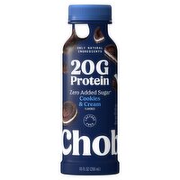 Chobani Complete Cookies & Cream Flavored Greek Yogurt Drink, 10 fl oz, 10 Fluid ounce