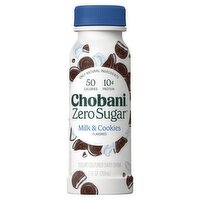 Chobani Zero Sugar Milk & Cookies Flavored Yogurt-Cultured Dairy Drink, 7 fl oz, 7 Fluid ounce