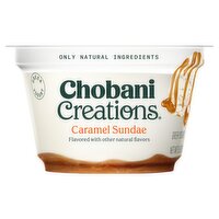 Chobani Creations Caramel Sundae Greek Yogurt, 5.3 oz, 5.3 Ounce