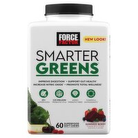 Force Factor Smarter Greens Summer Berry Dietary Supplement, 60 count