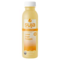 Suja Organic Cold-Pressed Lemon. Ginger and Pineapple Probiotic Juice Drink, 12 fl oz