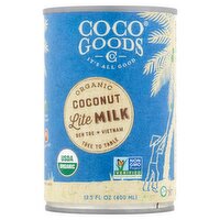 CocoGoods Co CocoGoods Co Organic Coconut Lite Milk, 13.5 fl oz, 13.5 Fluid ounce 