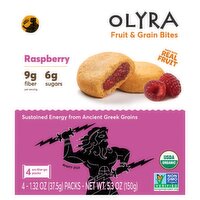 Olyra Raspberry Fruit & Grain Bites, 1.32 oz, 4 count