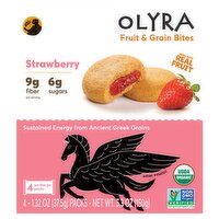 Olyra Strawberry Fruit & Grain Bites, 1.32 oz, 4 count