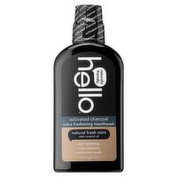 Hello Activated Charcoal Natural Fresh Mint Extra Freshening Mouthwash, 16 fl oz